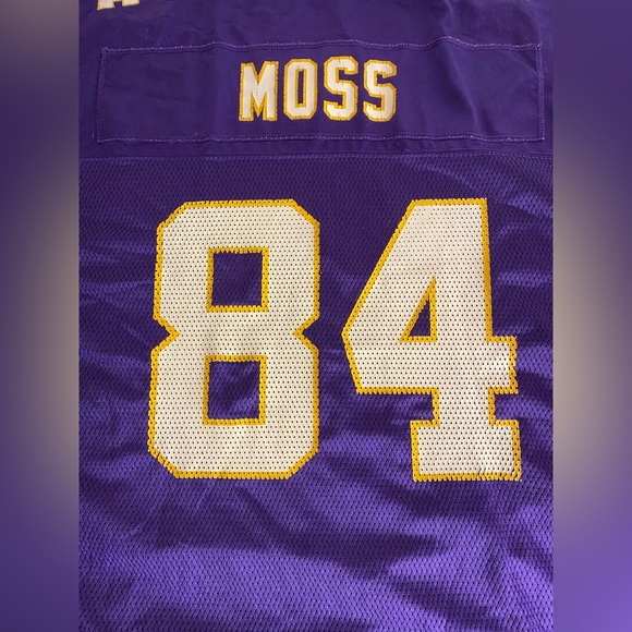 VINTAGE Reebok Minnesota Vikings Randy Moss Jersey Adult XL - Picture 5 of 5